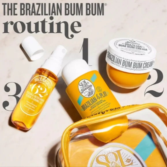 4-Piece Sol de Janeiro Brazilian Bum Bum Jet Set, New - Picture 2 of 5